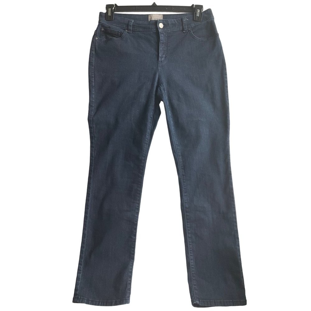 Chico's Fabulously slimming Women's Sz.Small Short Denim jeans dark wash